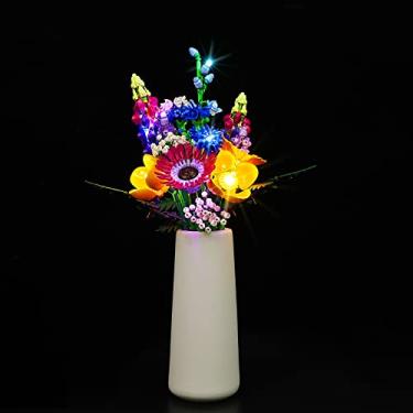 Imagem de DALDED Kit De Iluminação Para Buquê Flores Artificiais Lego 10313 Wildflower, Design Inovador Led Compatível Com Blocos Construção - Não Incluso No Conjunto