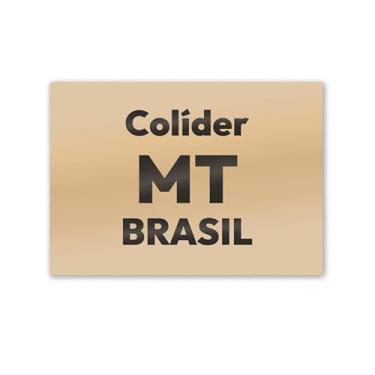 Imagem de Imã de Geladeira Colíder MT MDF 8cm x 5cm para Recordação