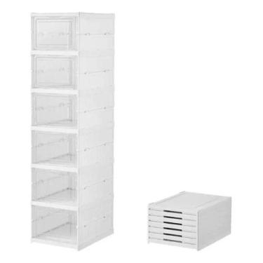 Imagem de Sapateira Vertical Empilhável Caixa Sapato Tênis 6 Andares - DS