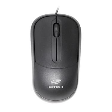 Imagem de C3Tech Mouse USB Preto MS-35BK 1000DPI Ambidestro Compatível MacOS, Linux, Chrome OS, Windows, PC e Mac