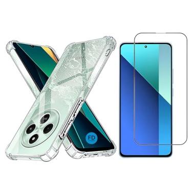 Imagem de Kit Capa Capinha Anti-Impacto Premium Transparente + Película de Cerâmica 9D para Xiaomi Poco C75 - FD Acessórios