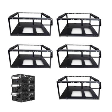 Imagem de Capa de computador faça você mesmo, estrutura de PC, chassi de mesa, suporte empilhável, banco de teste ao ar livre, serve para placa-mãe ATX ITX MacroATX E-ATX X79 X99 (pacote com 5)