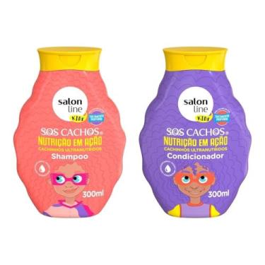 Imagem de Salon Line Kit Shampoo e Condicionador SOS Cachos Kids Super Óleos