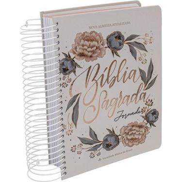 Imagem de Bíblia Sagrada NAA Espiral - Jornada Flores - SBB