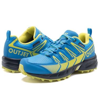 Imagem de OUTJET Tênis feminino à prova d'água leve antiderrapante para caminhada para uso ao ar livre, À prova d'água - amarelo, 35