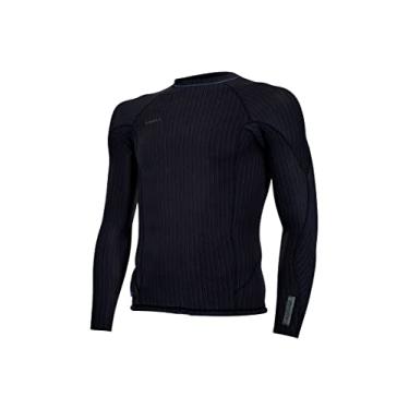 Imagem de Blusa masculina Hyperfreak Comp-X manga longa 2 mm, preto/preto, médio