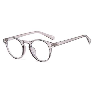 Imagem de Óculos de sol redondos vintage, masculino e feminino, fashion, preto, leopardo, verde, anti-luz azul, óculos transparentes da moda, 10, BH01