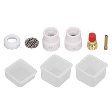 Imagem de Kit adaptador de tocha de soldagem TIG 6 peças de reposição WP-9/20/25 para conjunto de acessórios de tocha de soldagem a arco de argônio