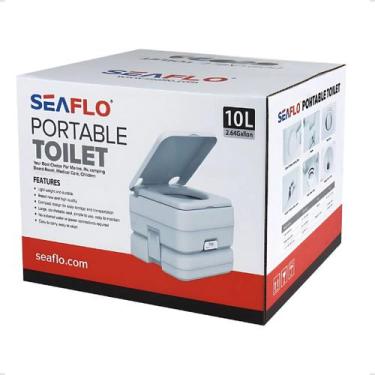 Imagem de Vaso Sanitário Portátil 10 Litros Banheiro Químico Seaflo