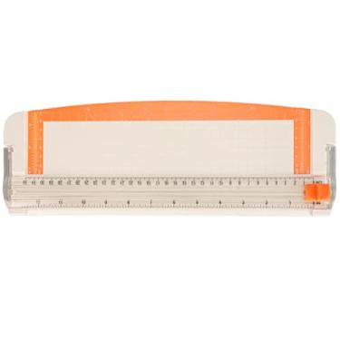 Imagem de Cortador de papel pequeno portátil A4, corte preciso, design de régua de 30 cm, aparador de papel multiuso para escritório, escola, projetos de artesanato em casa, material de metal plástico premium