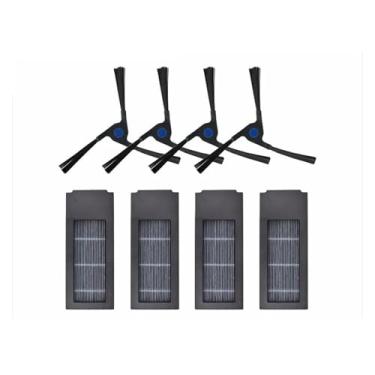 Imagem de Compatible With ECOVACS DEEBOT X2 Filter Mopping Wiping Side Brush Dust Bag Filter Vacuum Cleaner Sweeping Robot Sweeper Replacement(Brown)