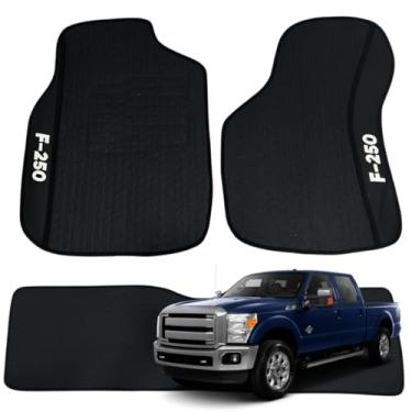 Imagem de Tapete Emborrachado Para F-250 Jogo Automotivo 2003 2004 2005 2006 a 2011 Borracha Premium