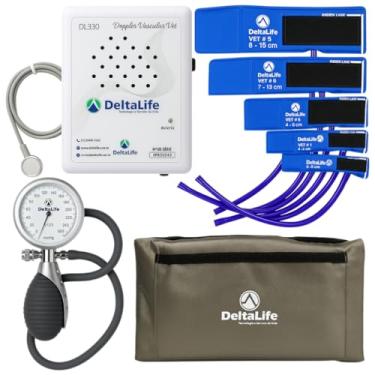 Imagem de Kit Doppler Vascular DL330 Com Esfigmomanômetro Palma Veterinário Deltalife
