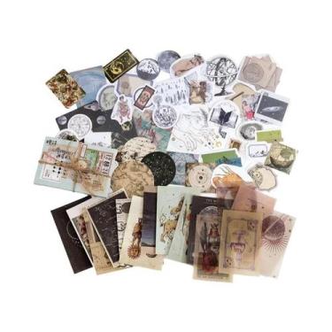 Imagem de Adesivos Vintage De Cogumelo E Borboleta 60pcs Pacote Multi-Material P