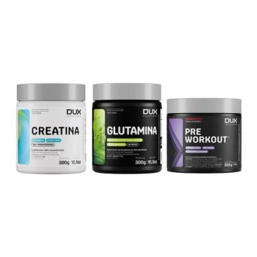 Imagem de Mix Pre Treino Completo Creatina Glutamina Workout Dux
