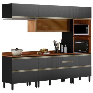 Imagem de Cozinha Modulada 5 Pecas 270 cm Vidro DP2706 Demartez