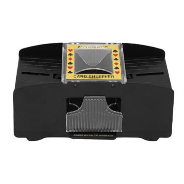 Imagem de Asixxsix Embaralhador de Cartas Automático, Máquina de Embaralhamento Rápido Operada por Bateria de 2 Decks para Pôquer Blackjack, Com Design Durável de Plástico ABS (Lave 2 decks 【Versão com