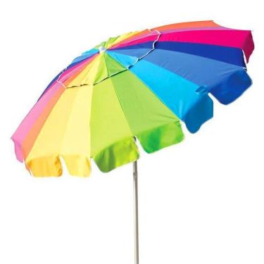 Imagem de Guarda-sol Mor Rainbow 220cm - Colorido 3731 Praia Camping-Unissex
