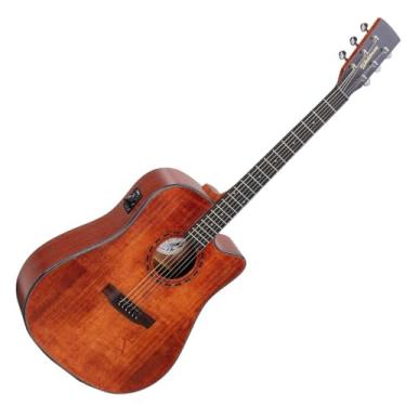 Imagem de Violão Eletro-Acústico Waldman Tampo Sólido DCEX-1141 AM Aço Com Bag