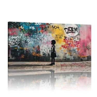 Imagem de Banksy Graffiti Wall Art, Graffiti Wall Art Banksy Mural, Banksy Graffiti Poster, Graffiti Print, Graffiti Artwork for Walls - (72x142cm)71x142.2 cm sem moldura