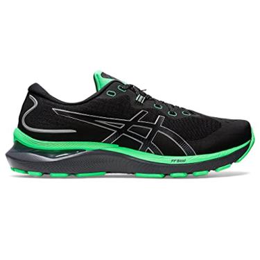 Imagem de ASICS T nis de corrida masculino Gel-Nimbus 24 LITE-Show, Preto/folha nova, 11.5