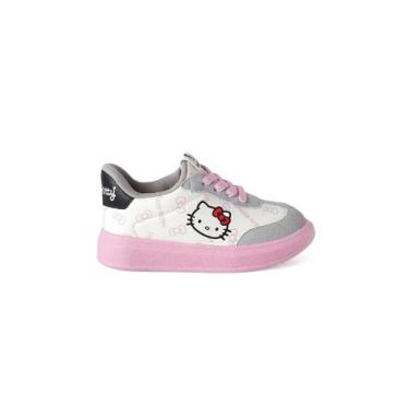 Imagem de Tênis Infantil Novopé Hello Kitty Cadarços 23/27 Multicolor, 25