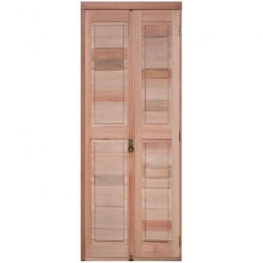 Imagem de Porta de Madeira Camarão 213x74cm com Marco Batente 14cm Ewk P39 Rondo