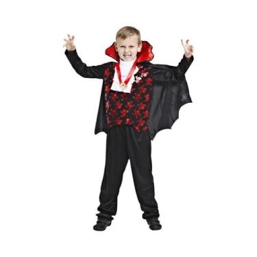 Imagem de Fantasia De Vampiro Para Crianças Para O Halloween, Traje Assustador P