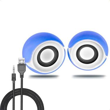 Imagem de Caixa de Som Multimídia USB P2 6W RMS Par Estéreo para PC Notebook TV 