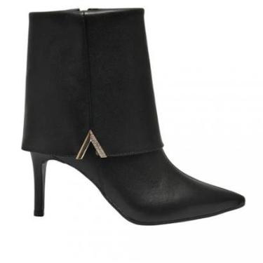 Imagem de Bota Feminina Via Marte Cano Curto Salto Fino 345-005.-Feminino