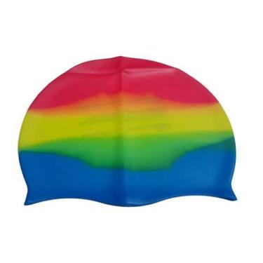 Imagem de Touca de Silicone Colorida para Natação 22x19cm - KOPECK, Vermelho