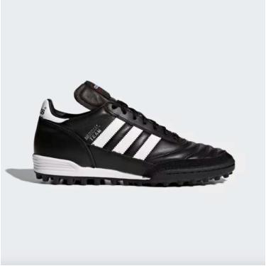 Imagem de Chuteira Society Adidas Mundial Team Unissex, Preto, Branco, 44