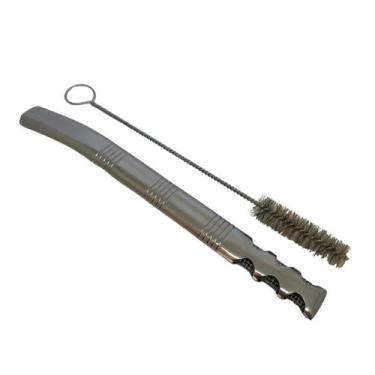 Imagem de Bomba de tereré V8 de tela inox + escova de higienização - Ppc Store