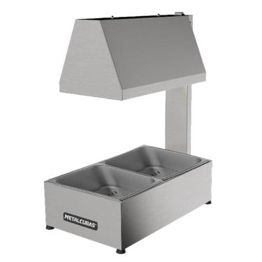 Imagem de Conservador de Fritura Elétrico Metalcubas 2 Cubas 1 kg cada MCF2CP