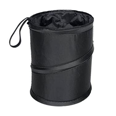 Imagem de Kiboule Lata de lixo de carro lixeira portátil dobrável à prova d'água cesto de lixo assento traseiro de carro saco de lixo organizador