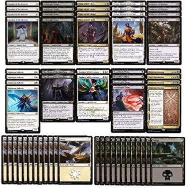 Imagem de MTG Decks & More Elite Orzhov Angel Cleric - Preto Branco - Muito Poderoso - Moderno Legal - Personalizado - Magic The Gathering - - 60 cartas!