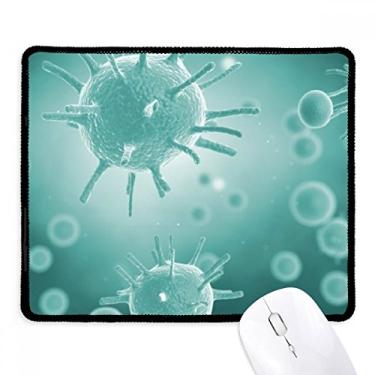 Imagem de Mousepad com estampa de microscópio de imagem de criatura, borda costurada, tapete de borracha para jogos