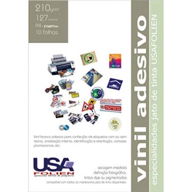 Imagem de Usa Folien 7202, Papel Fotográfico, Inkjet, A4, Vinil Adesivo, Multicor, Pacote de 10