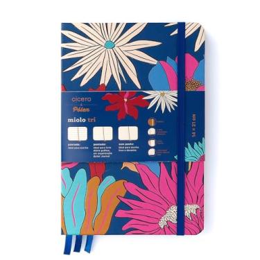 Imagem de Caderneta Ciceros Pólen Miolo Tri 14X21 Tropicália Azul, Cicero