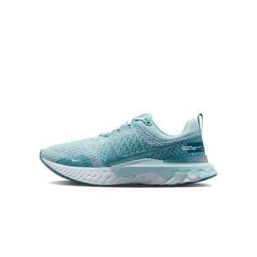 Imagem de Nike Tênis masculino React Infinity Run Flyknit 3, Ocean Bliss Noise Aqua Futebol Cinza, 41