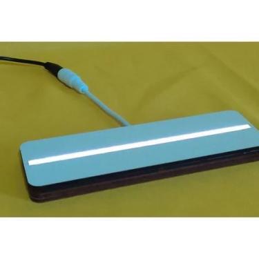 Imagem de KIT Base em MDF com LED para Luminária de Acrilico 15cm - AZUL - MA&JÚ