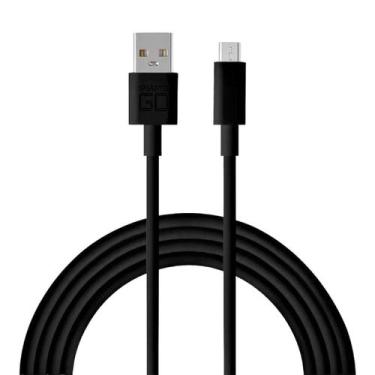 Imagem de Cabo De Dados Preto Comprido (1.2M) Para Moto G8 Power - Lxl