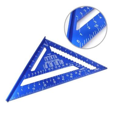 Imagem de Esquadro Rápido Triangular Régua E Transferidor 12 Polegadas - idea, A