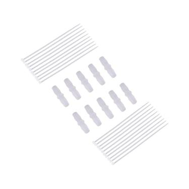 Imagem de BEVDICNC Encaixe de mangueira de plástico de 3/20.3 cm x 3/20.3 cm, 10 conectores de tubo com 20 peças de laços, adaptador de emenda para ar líquido de gás combustível (pacote com 30)