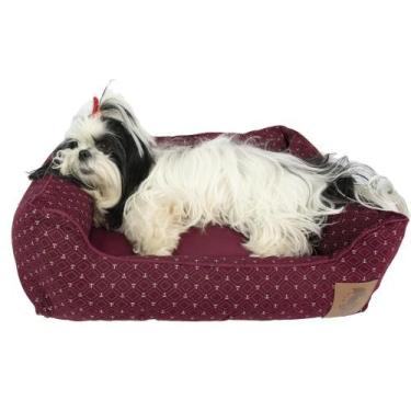 Imagem de Cama para Cachorro Mabuu Pet - Vinho - Tamanho P