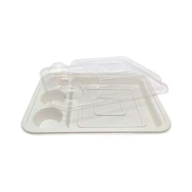 Imagem de Blister 3 Brigadeiros e 1 Fatia de Bolo- Branco - 5 unidades - Rizzo -