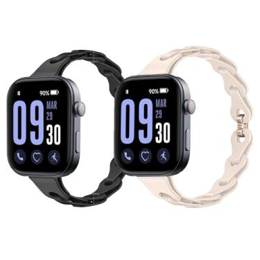 Imagem de Pulseira para relógios inteligentes GTX13, GTX12, Lamshaw de silicone elástico de 22 mm, compatível com relógios inteligentes Fitpolo GTX12, ENOMIR GTX12, Tensky GTX12, uaue T60, QXQ T60, QCOQ T60