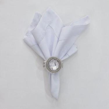 Imagem de Porta Guardanapo Medalhão Brilho - Decor Madame Blue, Prata