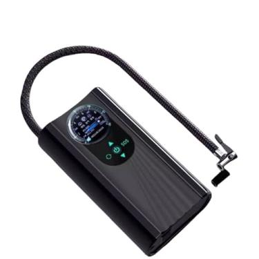 Imagem de Compressor de Ar Portátil - Bomba Pneu Carro/Moto/Bike com Desligamento Automático e LED(Preto)