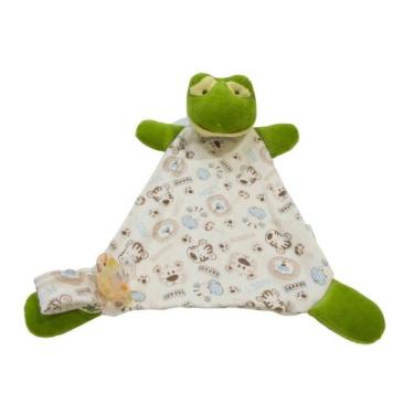 Imagem de Naninha Bebê Cheirinho Porta Chupeta com guizo e prendedor de chupeta 